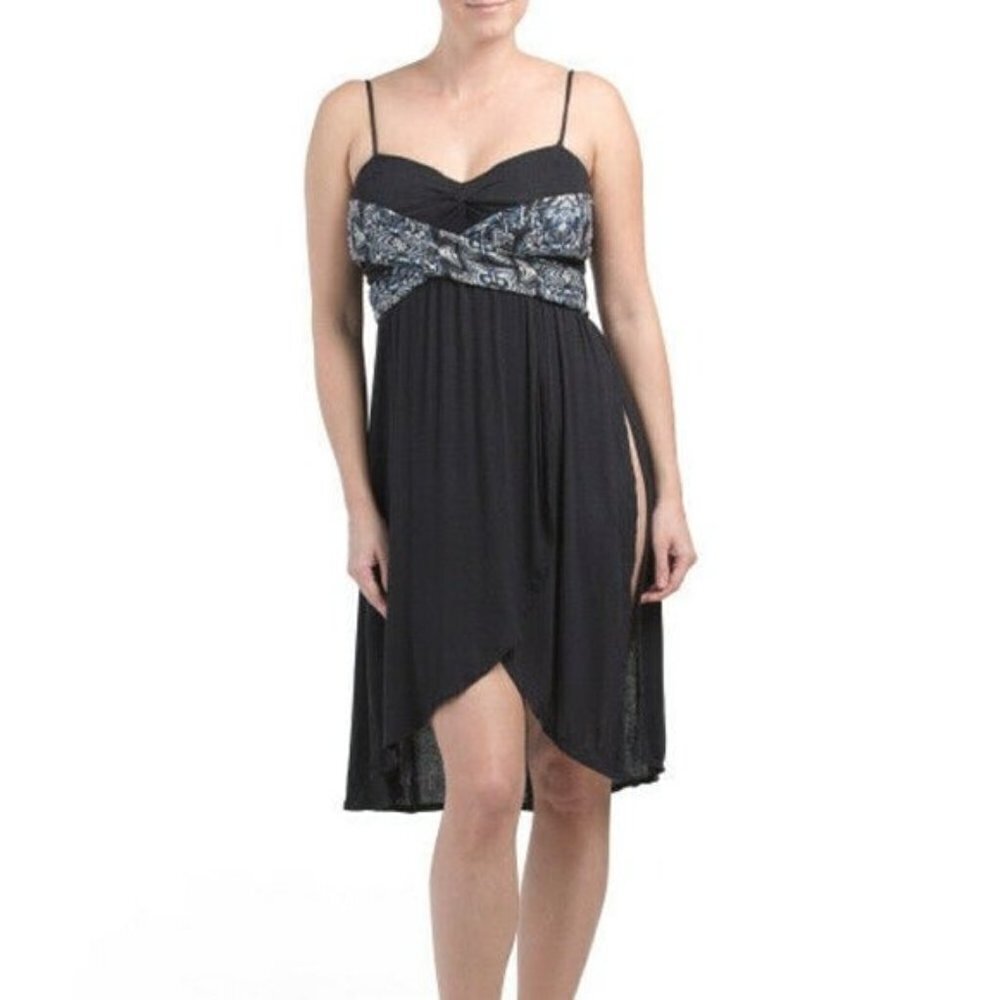 FREE PEOPLE Smoked Bare Knit Black Dress Size: S NWT